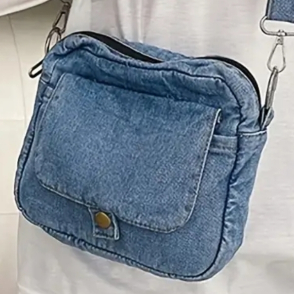 New! Trending  Small Denim  Bag - Picture 7 of 8